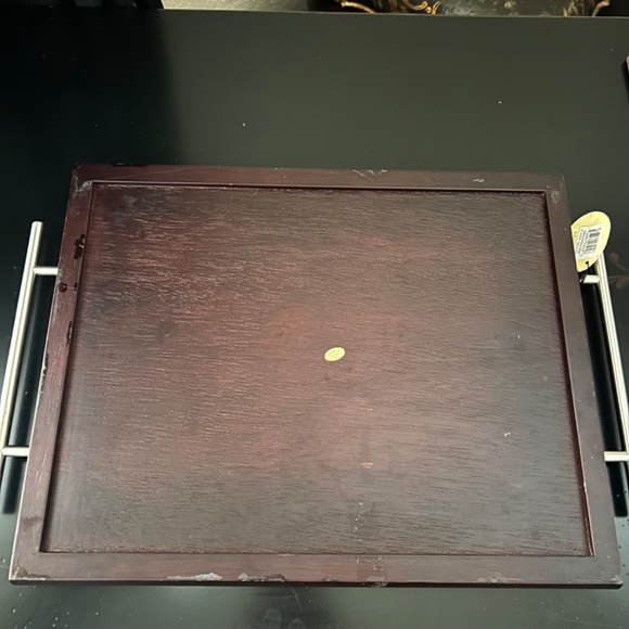 Vintage Wooden Tray Cutting Board/Cheese Board and 3 Appetizer Dishes - Picture 8 of 8